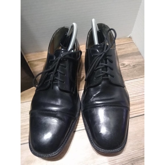 Men’s NUNN BUSH Kore Comfort Gel Sz 9M Lace Up Black Leather Dress Shoes main image 6